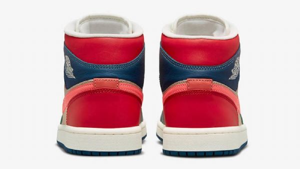 Dámské Sedmibarevné Boty Nike Air Jordan 1 Mid Tops Vícebarevné