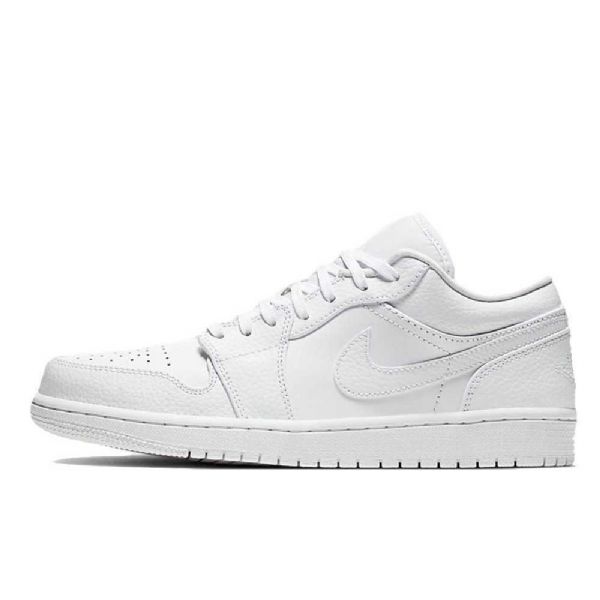 Dámské Trojité Boty Nike Air Jordan 1 Low Tops Bílý