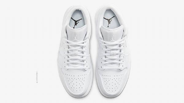 Dámské Trojité Boty Nike Air Jordan 1 Low Tops Bílý