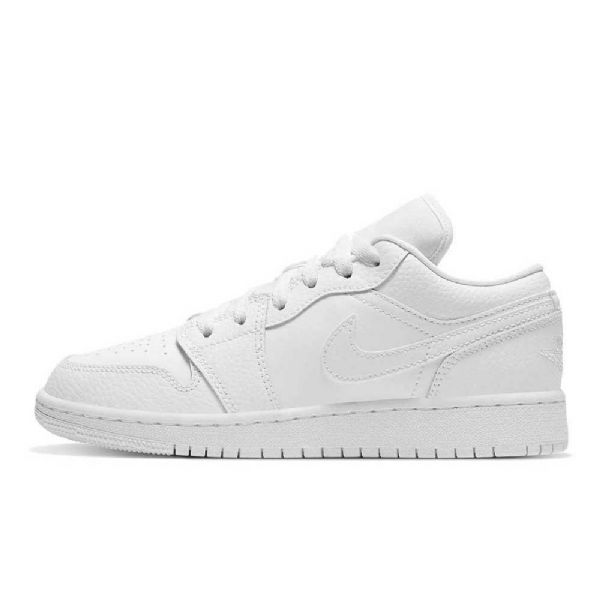 Dámské Trojité Boty Nike Air Jordan 1 Low Tops Gs Bílé