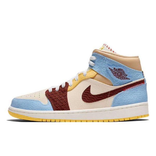 Dámské Vícebarevné Boty Nike Maison Chateau Jordan 1 Mid Tops Fearless