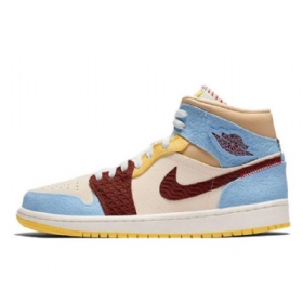 Dámské Vícebarevné Boty Nike Maison Chateau Jordan 1 Mid Tops Fearless