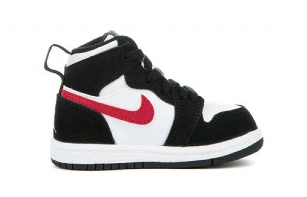 Dětské Boty Nike Air Jordan 1 Td Retro High Tops Bílý Černá Červený