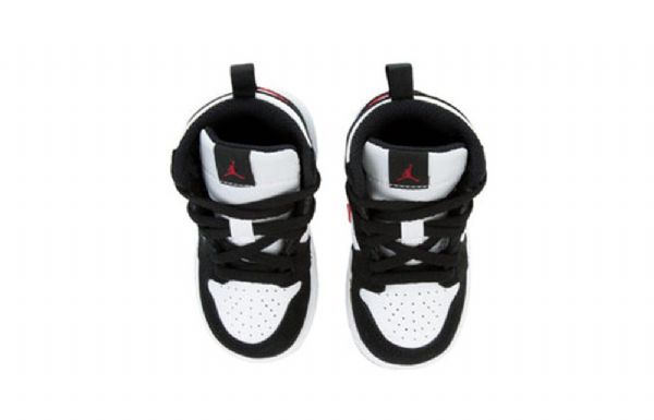 Dětské Boty Nike Air Jordan 1 Td Retro High Tops Bílý Černá Červený