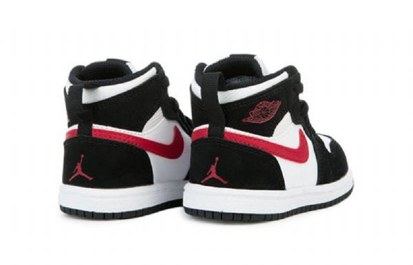 Dětské Boty Nike Air Jordan 1 Td Retro High Tops Bílý Černá Červený