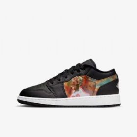 Dětské Nízké Boty Nike Air Jordan 1 Černá Dark