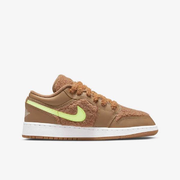 Dětské Nízké Boty Nike Air Jordan 1 Hnědá Růžová Červená Modrá