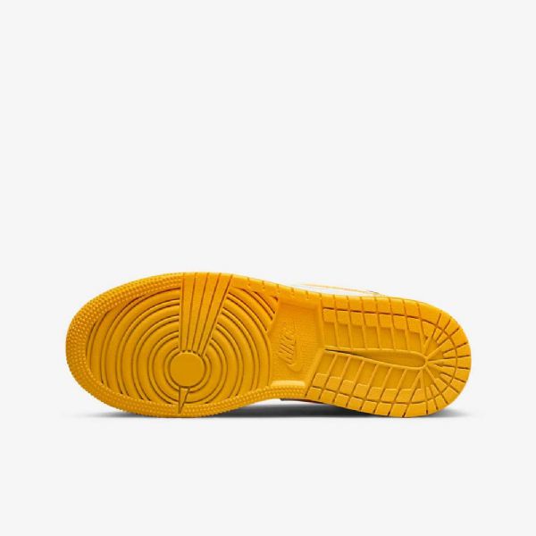 Dětské Nízké Boty Nike Air Jordan 1 Žlutá Bílá Černá