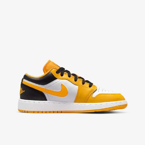Dětské Nízké Boty Nike Air Jordan 1 Žlutá Bílá Černá