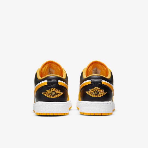 Dětské Nízké Boty Nike Air Jordan 1 Žlutá Bílá Černá