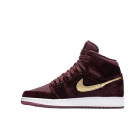 Nike Air Jordan 1 Gg Kaštanové Boty Pro Muže Vínové