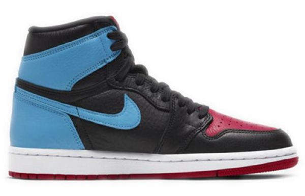 Nike Air Jordan 1 High Tops Og Retro Basketbalové Boty Pro Ženy Černá Modrá
