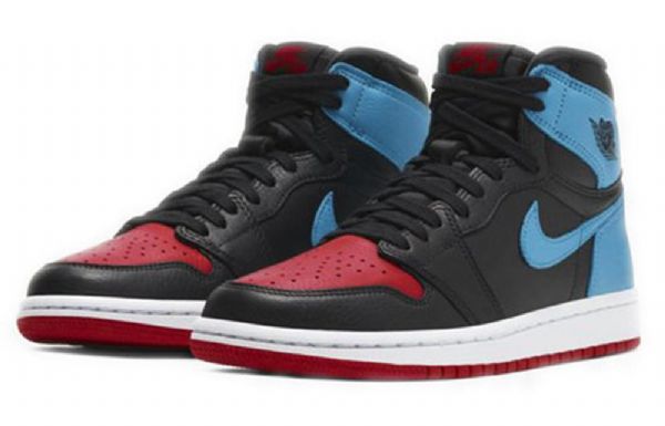 Nike Air Jordan 1 High Tops Og Retro Basketbalové Boty Pro Ženy Černá Modrá
