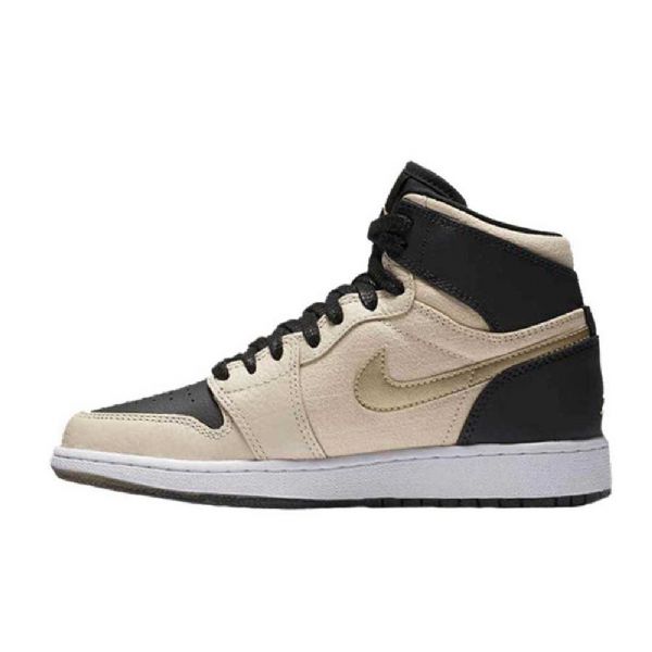 Nike Air Jordan 1 High Tops Pearl Boty Pro Muže Khaki Černé Bílé Zlato