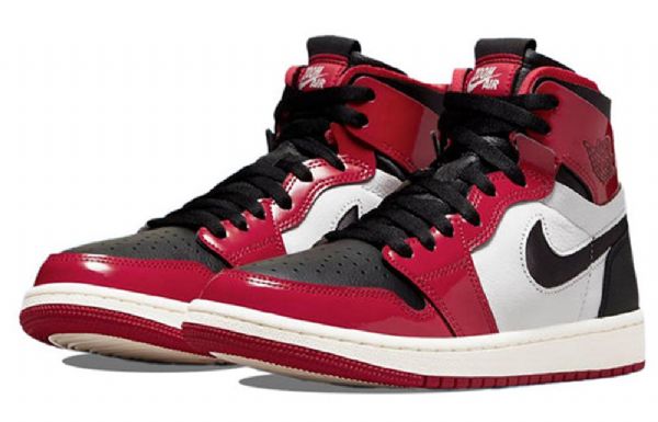Nike Air Jordan 1 High Tops Zoom Comfort Chicago Bulls Retro Basketbalové Boty Pro Muže Červený Černá