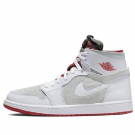 Nike Air Jordan 1 High Tops Zoom Comfort Hare Retro Basketbalové Boty Pro Muže Šedé