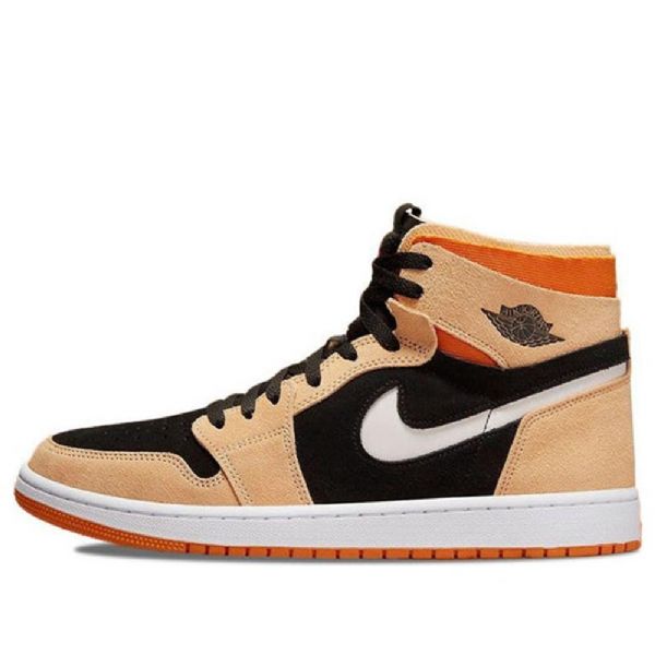 Nike Air Jordan 1 High Tops Zoom Comfort Pumpkin Spice Retro Basketbalové Boty Pro Muže Hnědé