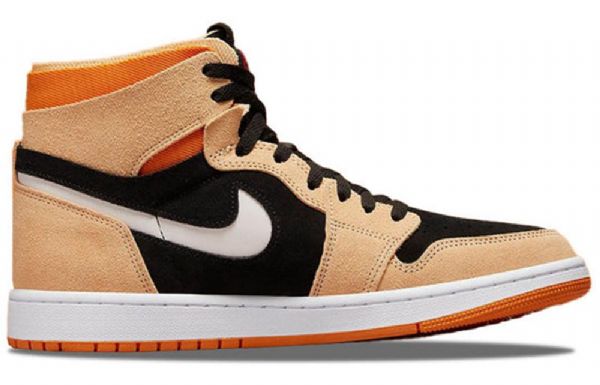 Nike Air Jordan 1 High Tops Zoom Comfort Pumpkin Spice Retro Basketbalové Boty Pro Muže Hnědé