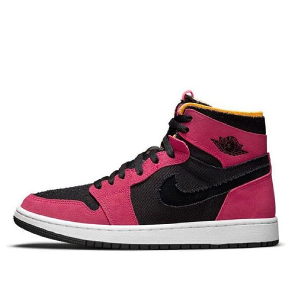 Nike Air Jordan 1 High Tops Zoom Comfort Retro Basketbalové Boty Pro Muže Černá Vínová
