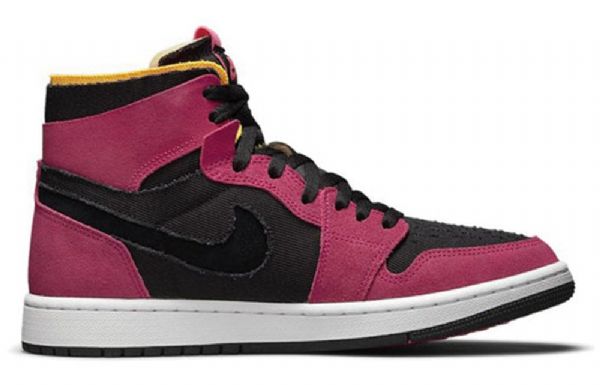 Nike Air Jordan 1 High Tops Zoom Comfort Retro Basketbalové Boty Pro Muže Černá Vínová