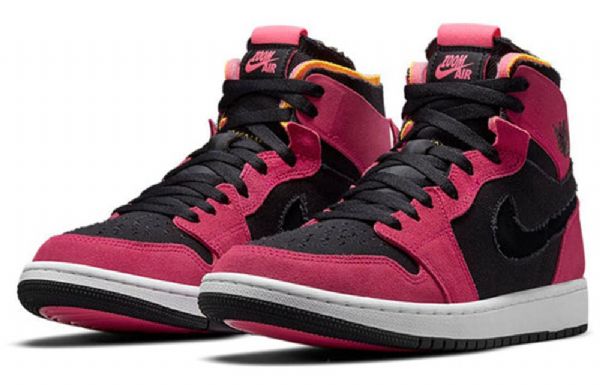 Nike Air Jordan 1 High Tops Zoom Comfort Retro Basketbalové Boty Pro Muže Černá Vínová