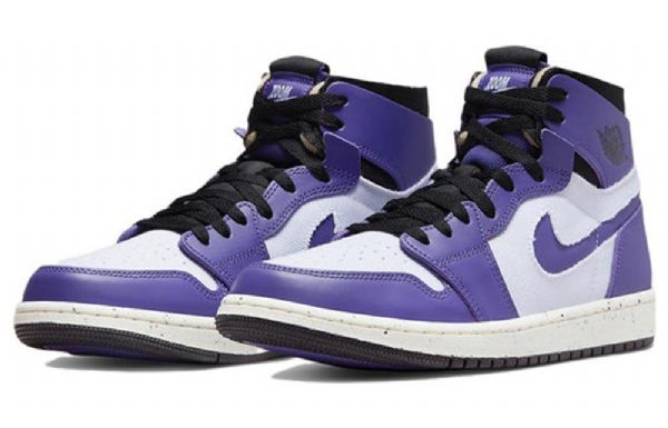 Nike Air Jordan 1 High Tops Zoom Comfort Retro Basketbalové Boty Pro Muže Fialová