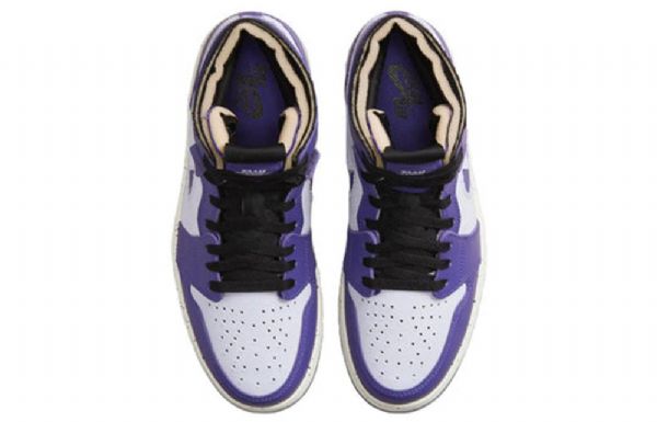 Nike Air Jordan 1 High Tops Zoom Comfort Retro Basketbalové Boty Pro Muže Fialová