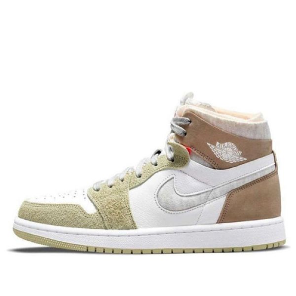 Nike Air Jordan 1 High Tops Zoom Comfort Retro Basketbalové Boty Pro Ženy Olivově Zelená