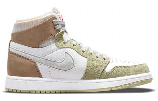 Nike Air Jordan 1 High Tops Zoom Comfort Retro Basketbalové Boty Pro Ženy Olivově Zelená