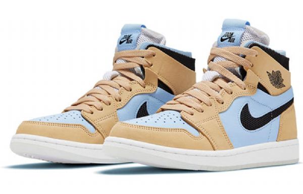 Nike Air Jordan 1 High Tops Zoom Pohodlné Vysoké Topy Retro Basketbalové Boty Pro Ženy Modrá