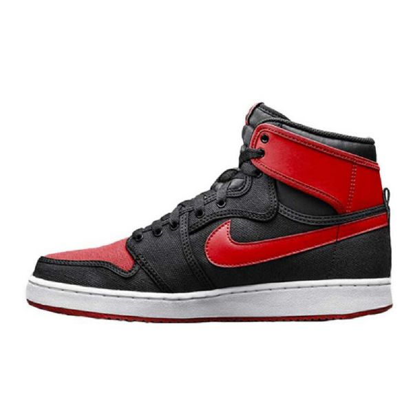 Nike Air Jordan 1 Ko Široké Boty Pro Muže Černo-červené