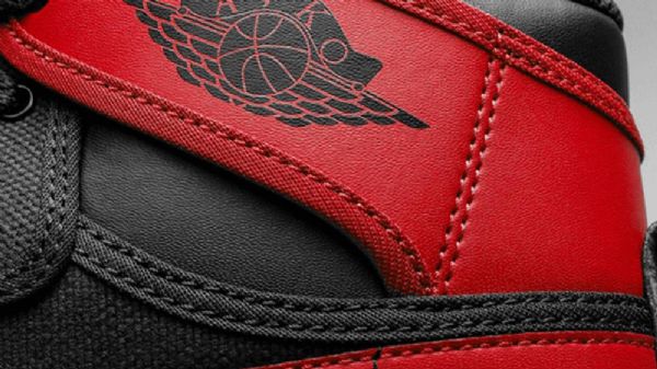 Nike Air Jordan 1 Ko Široké Boty Pro Muže Černo-červené