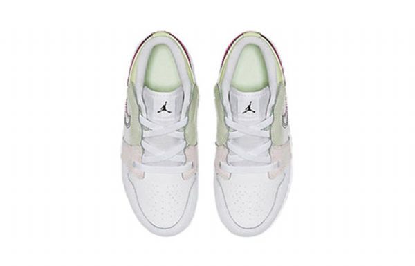 Nike Air Jordan 1 Low Tops Alt Ps Retro Basketbalové Boty Pro Děti Bílé