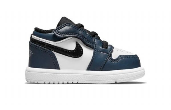 Nike Air Jordan 1 Low Tops Alt Td Retro Basketbalové Boty Pro Děti Tmavě Modrá Modrý