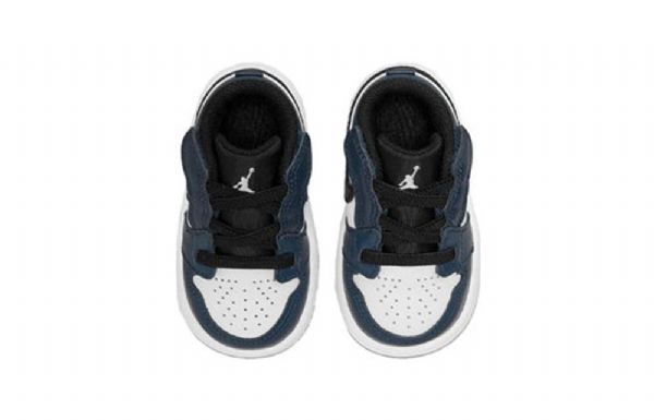 Nike Air Jordan 1 Low Tops Alt Td Retro Basketbalové Boty Pro Děti Tmavě Modrá Modrý