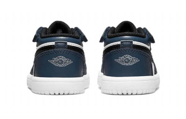Nike Air Jordan 1 Low Tops Alt Td Retro Basketbalové Boty Pro Děti Tmavě Modrá Modrý