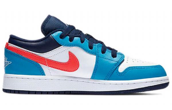 Nike Air Jordan 1 Low Tops Gs Retro Basketbalové Boty Pro Muže Modrobílé
