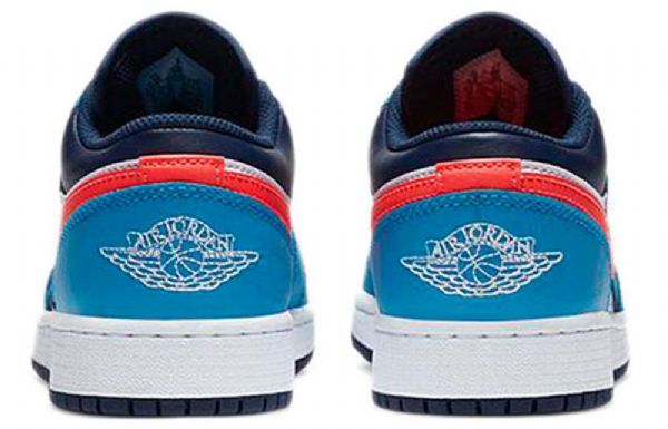 Nike Air Jordan 1 Low Tops Gs Retro Basketbalové Boty Pro Muže Modrobílé