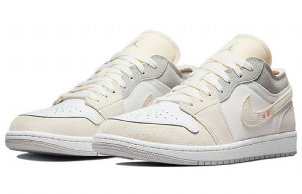 Nike Air Jordan 1 Low Tops Inside Out Retro Basketbalové Boty Pro Muže Bílé