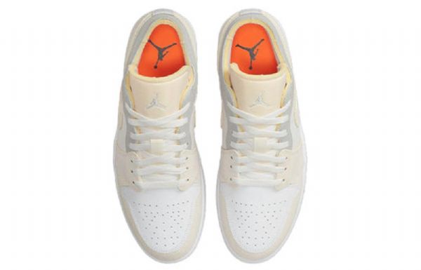 Nike Air Jordan 1 Low Tops Inside Out Retro Basketbalové Boty Pro Muže Bílé