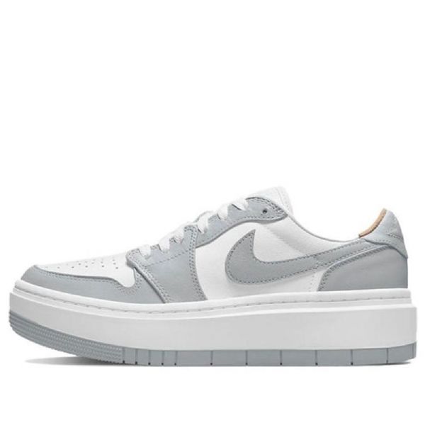 Nike Air Jordan 1 Low Tops Lv8d Zvýšené Retro Basketbalové Boty Pro Ženy Šedobílé