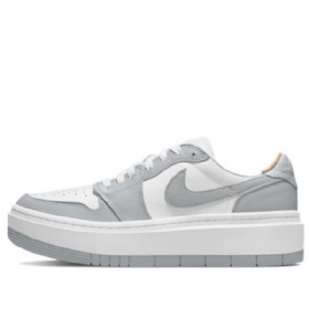 Nike Air Jordan 1 Low Tops Lv8d Zvýšené Retro Basketbalové Boty Pro Ženy Šedobílé