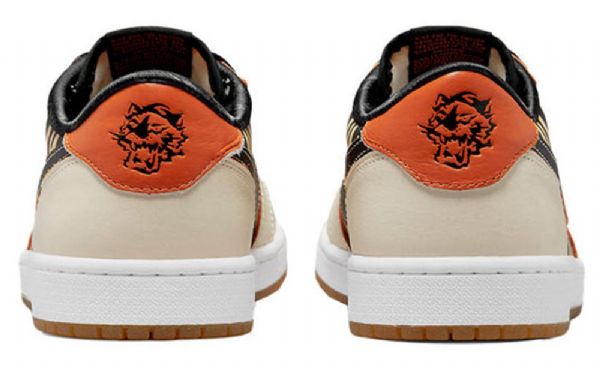 Nike Air Jordan 1 Low Tops Og Retro Basketbalové Boty Pro Muže Leopard Béžová