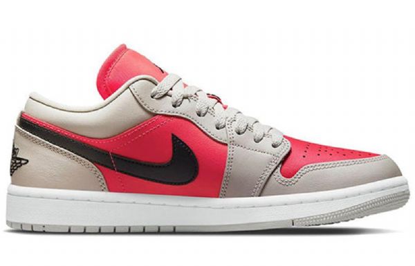 Nike Air Jordan 1 Low Tops Retro Basketbalové Boty Pro Ženy Světle Červené