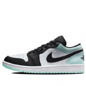 Nike Air Jordan 1 Low Tops Se Retro Basketbalové Boty Pro Muže Černá Bílá Modrá