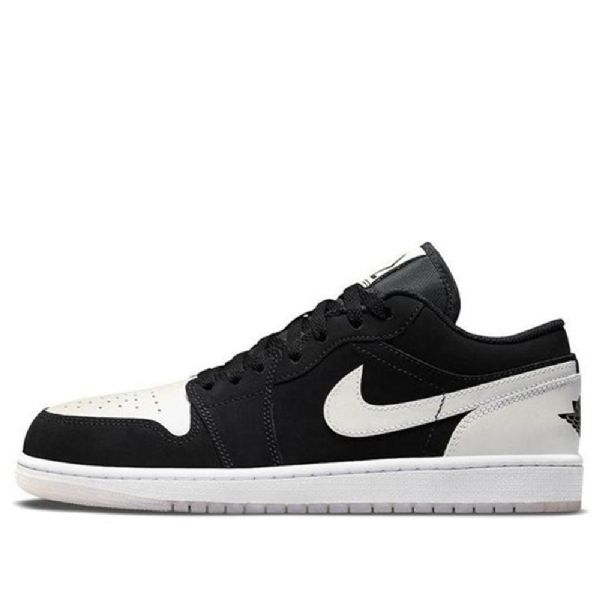 Nike Air Jordan 1 Low Tops Se Retro Basketbalové Boty Pro Muže Černá Bílý