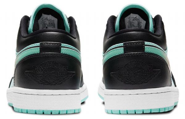 Nike Air Jordan 1 Low Tops Se Retro Basketbalové Boty Pro Muže Černá Tyrkysová