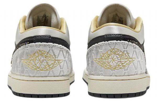 Nike Air Jordan 1 Low Tops Se Retro Basketbalové Boty Pro Muže Khaki Černá