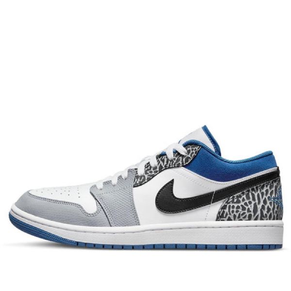 Nike Air Jordan 1 Low Tops Se Retro Basketbalové Boty Pro Muže Modré