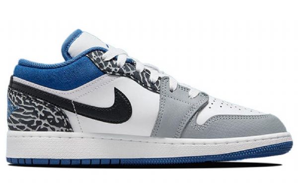 Nike Air Jordan 1 Low Tops Se Retro Basketbalové Boty Pro Muže Modré